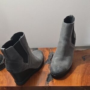 Gray Women's Ankle Boots